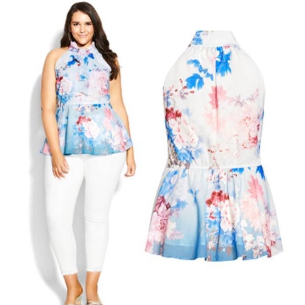 City Chic Sakura Halter Top